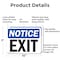 Signmission Exit Sign, Aluminum, 10 in W, 7 in H, Exit OS-2PACK-NS-A-710-L-12248 - alternate 3